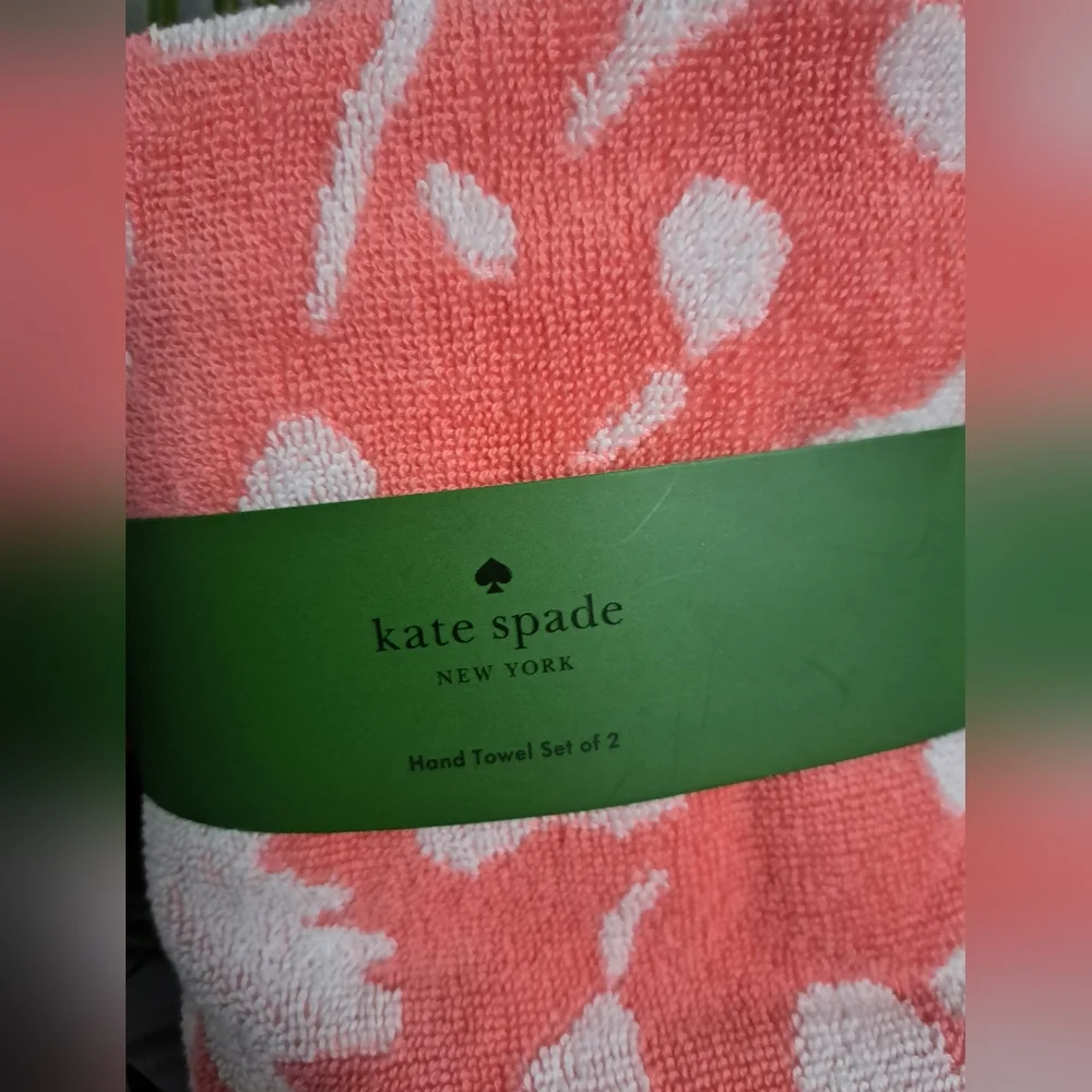 Kate Spade Hand Cotton Towel Set of 2 NEW